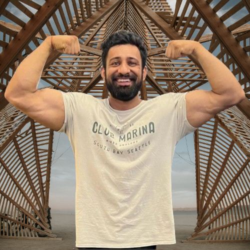 rajat dalal posing arms